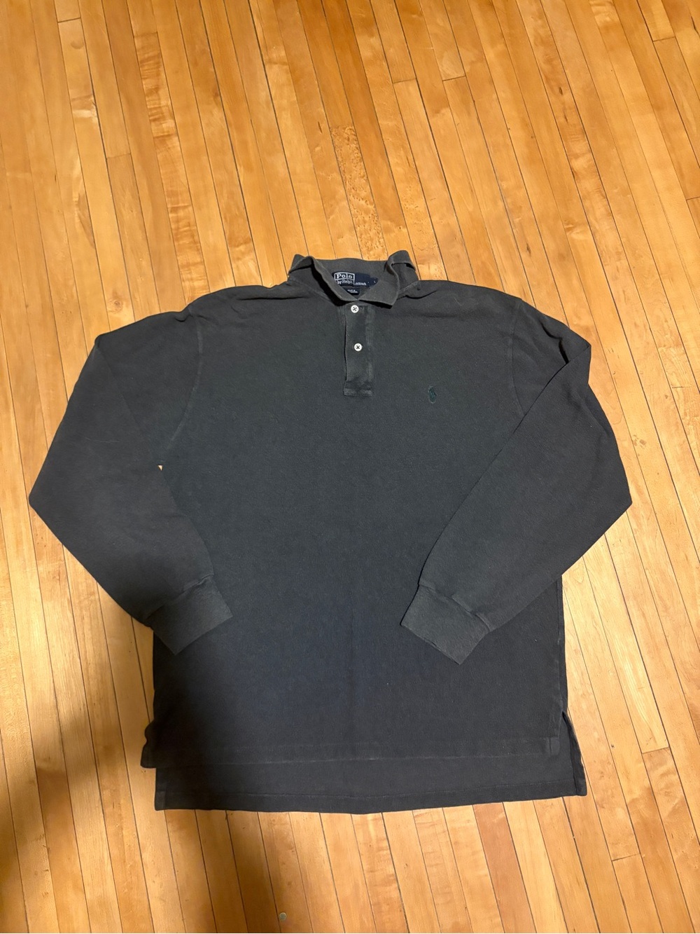 Ralph Lauren Black Long-Sleeve Polo